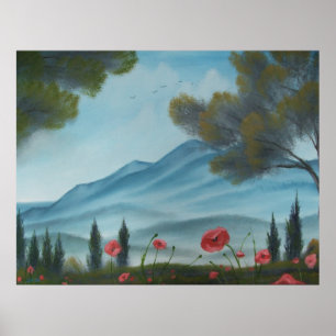 Tuscan Hills Poster