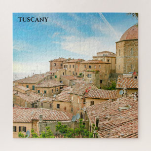 Tuscan Hillside Village Tocany Italië Legpuzzel