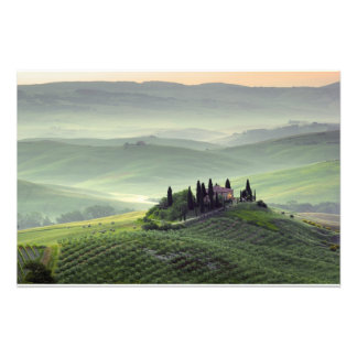Tuscan ochtend foto afdruk