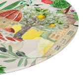 Tuscan, Tuscany, Italy, olijven, lemons, tomatoene Snijplank (Hoek)