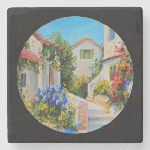 Tuscan Villa Fine Art Stenen Onderzetter