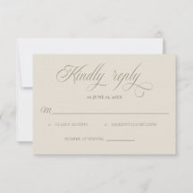 Tuscan Villa Wedding RSVP card