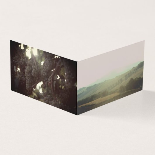 Tuscan Wine Tasting Kaart (Buitenkant)