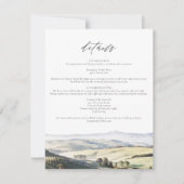 TUSCANY Aquarelle Skyline - Carte des détails de v (Devant)