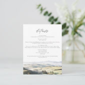 TUSCANY Aquarelle Skyline - Carte des détails de v (Debout devant)