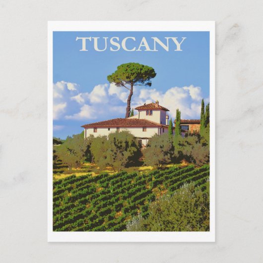 TUSCANY ITALY BRIEFKAART (Voorkant)