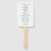 Tuscany Italy Lemons Watercolor Wedding Program Handwaaier (Achterkant)