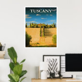 Tuscany, Italy travel poster (Bureau à domicile)