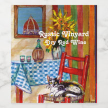 TUSCANY KITCHEN CAT,SUNFLOWERS-WIJNGLASSEN