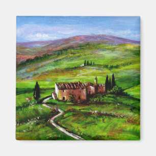 TUSCANY LANDSCAPE MET GROENE HILLEN MAGNEET