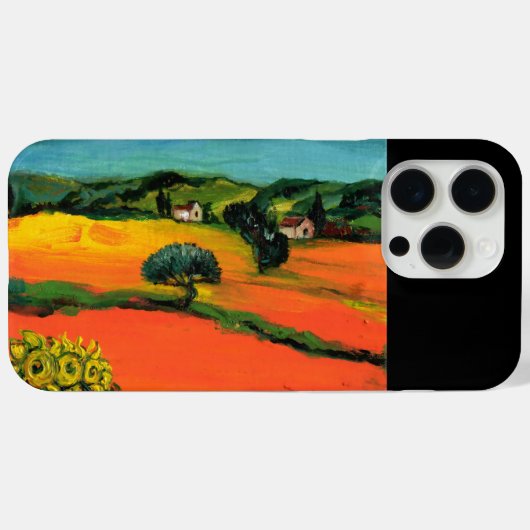TUSCANY LANDSCAPE MET ZONLOWERS Case-Mate iPhone CASE (Achterkant (horizontaal))
