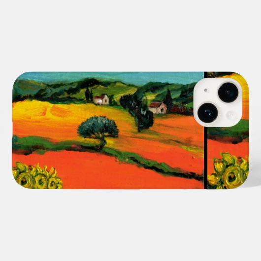 TUSCANY LANDSCAPE MET ZONLOWERS Case-Mate iPhone CASE (Achterkant (horizontaal))