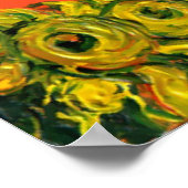 TUSCANY LANDSCAPE MET ZONLOWERS POSTER (Hoek)