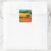 TUSCANY LANDSCAPE vierkant Vierkante Sticker (Tas)