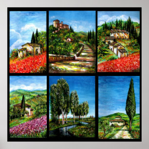 TUSCANY LANDSCAPES COLLECTIE / Flora en Fields Poster