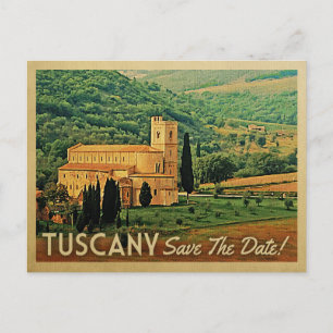 Tuscany Save the Date  Italy Briefkaarten