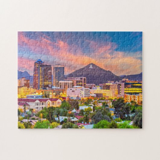 Tuscon Cityscape Jigzaag Puzzle Legpuzzel (Horizontaal)