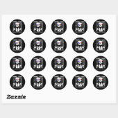 Tush spuug op dat ding grappig 1 ronde sticker (Vel)