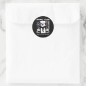 Tush spuug op dat ding grappig 1 ronde sticker (Tas)