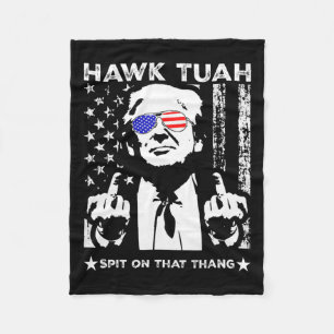 Tush spuugt op dat ding grappig 4 fleece deken