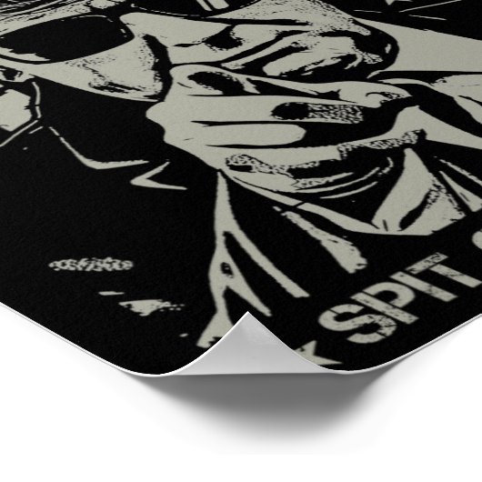 Tush spuugt op die Thang Funny Donald Trump 2024 Poster (Hoek)