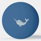 Tusked Narwhal Ping Pong Ball (Achterkant)