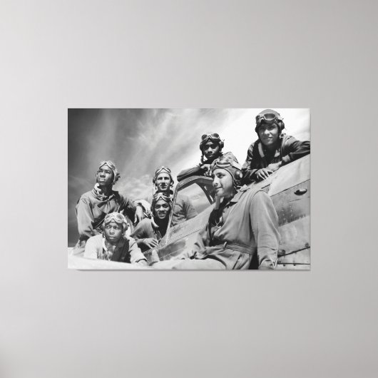 Tuskegee Airmen 1942 Canvas Afdruk (Voorkant)