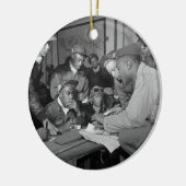 Tuskegee Airmen 332e piloten van de groep Vighter Keramisch Ornament (Links)