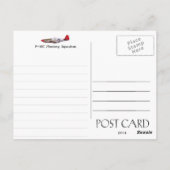 Tuskegee Airmen Briefkaart (Achterkant)