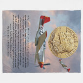 Tuskegee Airmen COIN Fleece Deken (Voorkant (Horizontaal))