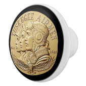 TUSKEGEE AIRMEN MIN KERAMISCHE KNOP (Rechts)