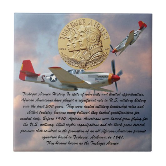 TUSKEGEE AIRMEN MIN TEGELTJE (Voorkant)