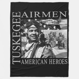TUSKEGEE AIRMEN (RODE TAILS) FLEECE DEKEN