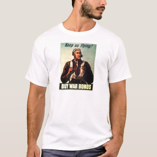 Tuskegee Airmen, Roodstaart Oorlogsband T-shirt (Voorkant)