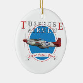 Tuskegee Red Tails Keramisch Ornament (Rechts)