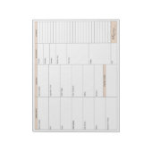 Tussen Carpools Shabbos Menu Plan Notitieblok (Gedraaid)