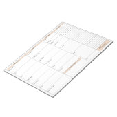 Tussen Carpools Shabbos Menu Plan Notitieblok (Schuin)