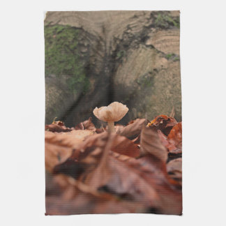 Tussen de boomstammen theedoek