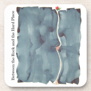 Tussen de rots en het Onderzetter van de harde kur