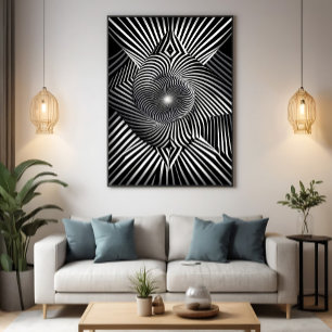Tussen lijnen en dimensies poster