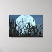 Tussen Maan en Marsh Canvas Art Print (Voorkant)