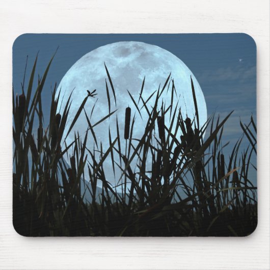 Tussen Moon en Marsh Mousepad Muismat (Voorkant)