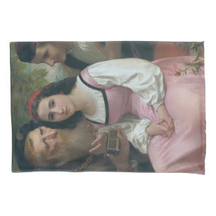 Tussen rijkdom en liefde (door Bouguereau) Kussensloop
