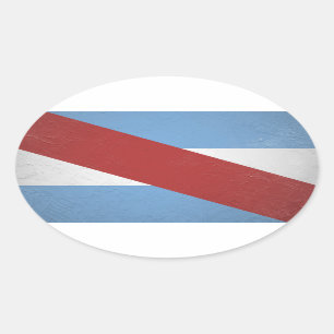 Tussen Rivieren Ovale Sticker