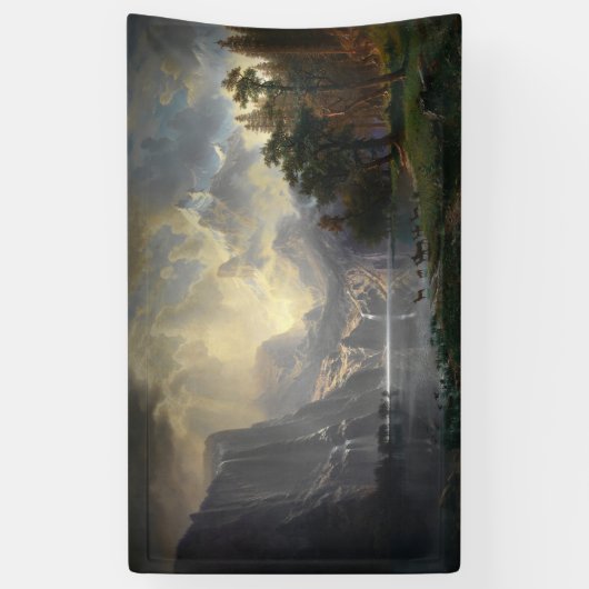 Tussen Sierra Nevada Californië berglandschap Spandoek (Verticaal)