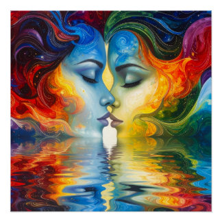 Tussen spiegel en geheugen perfect poster