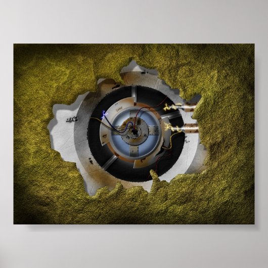 Tussen technologie en Natuur Poster (Voorkant)