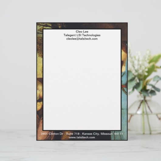 Tussen tragedie en comedy - David Garrick Briefhoofd Sjabloon (Staand voorkant)