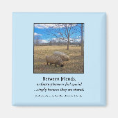 Tussen vrienden... magneet (Voorkant)