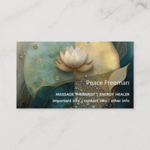 Tussen Water en Licht Lotus Bloem Design Visitekaartje